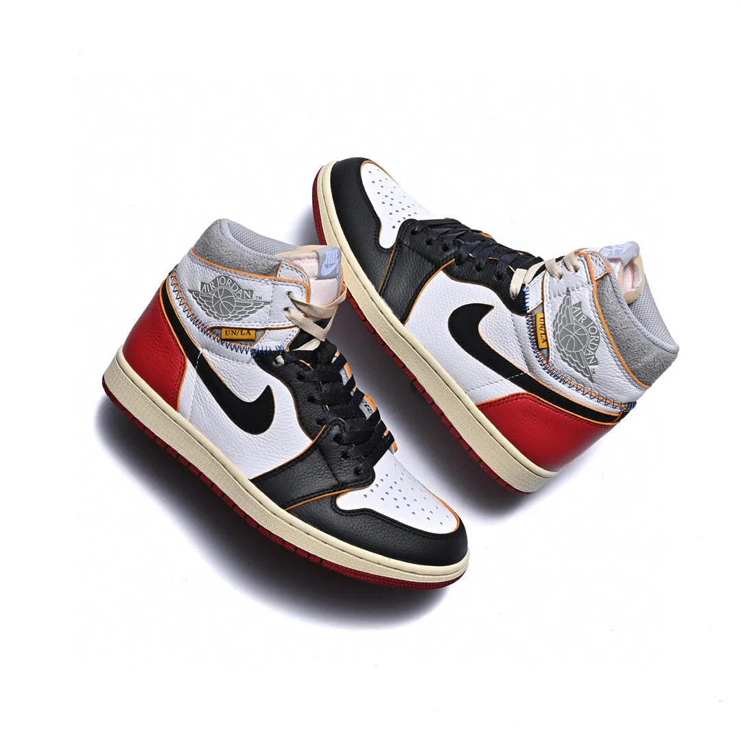 CE - Union x AJ1 High white and red stitching