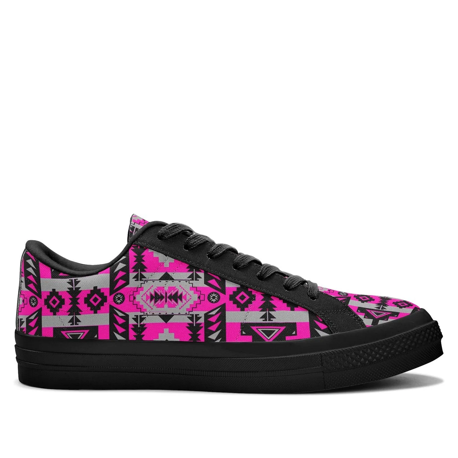 Chiefs Mountain Stunning Sunset Aapisi Low Top Canvas Shoes Black Sole