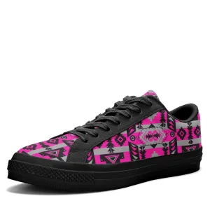 Chiefs Mountain Stunning Sunset Aapisi Low Top Canvas Shoes Black Sole