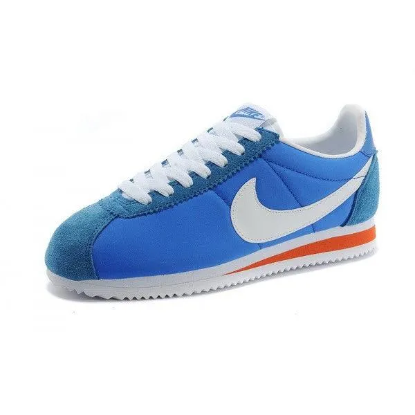 Classic Cortez Nylon Trainers-Blue and White