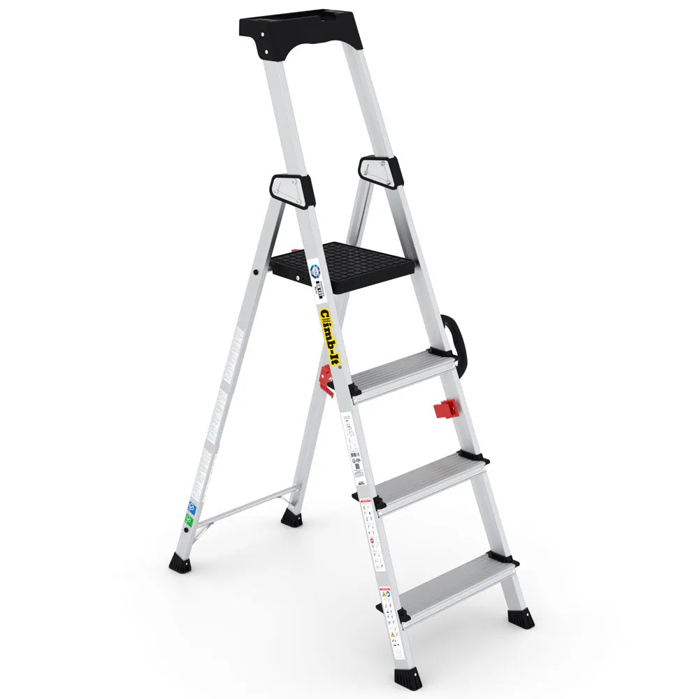 Climb It Professional Stepladders With Carry Handle