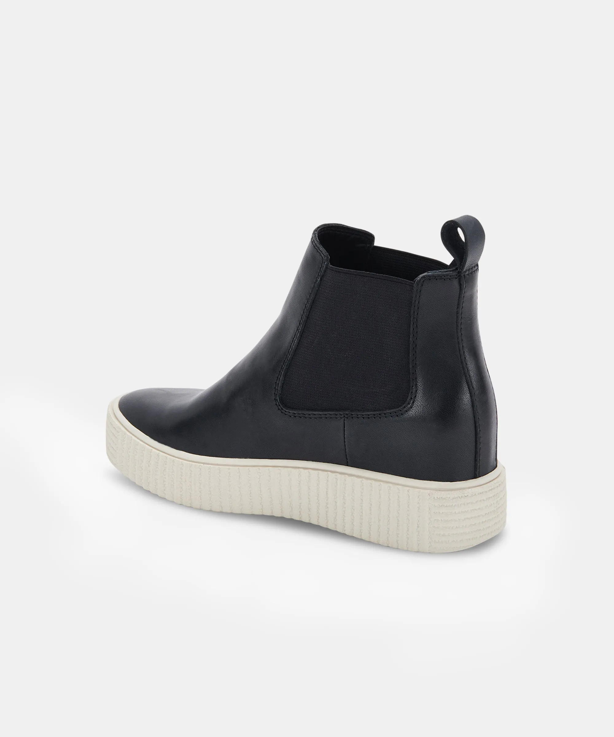 COLA SNEAKERS BLACK LEATHER H20 re:vita