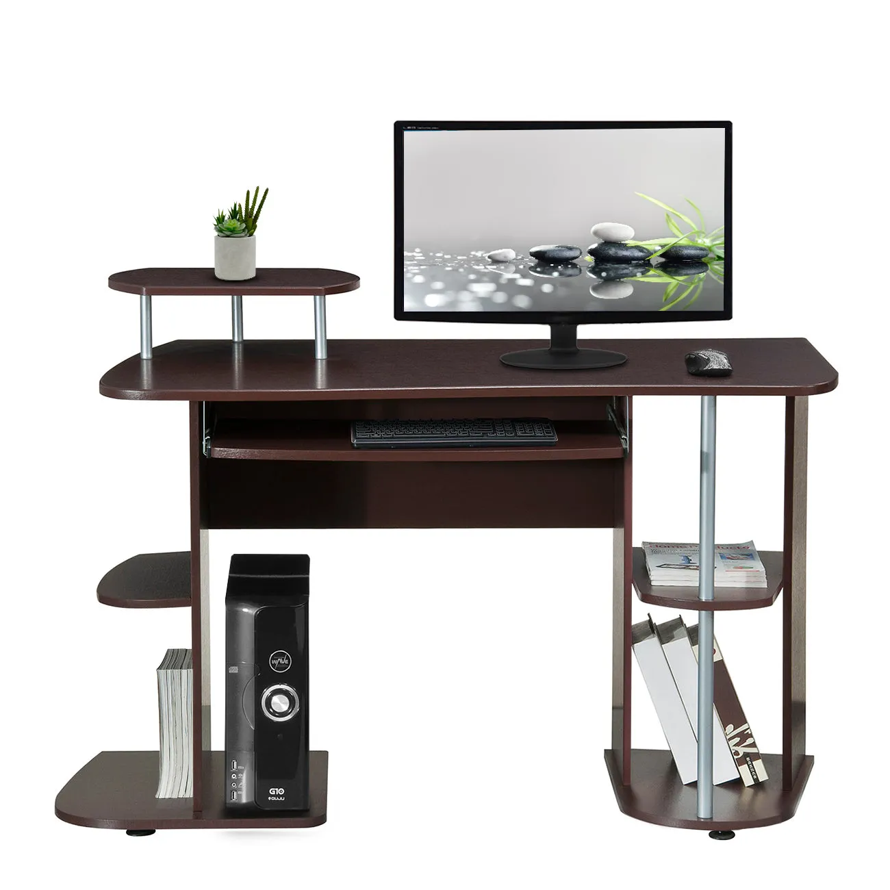 Complete Computer Workstation Desk With Storage