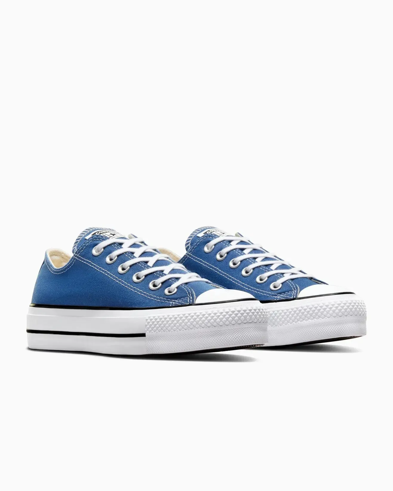 CONVERSE WOMENS CHUCK TAYLOR ALL STAR LIFT OX - ARMOR BLUE/WHITE/BLACK