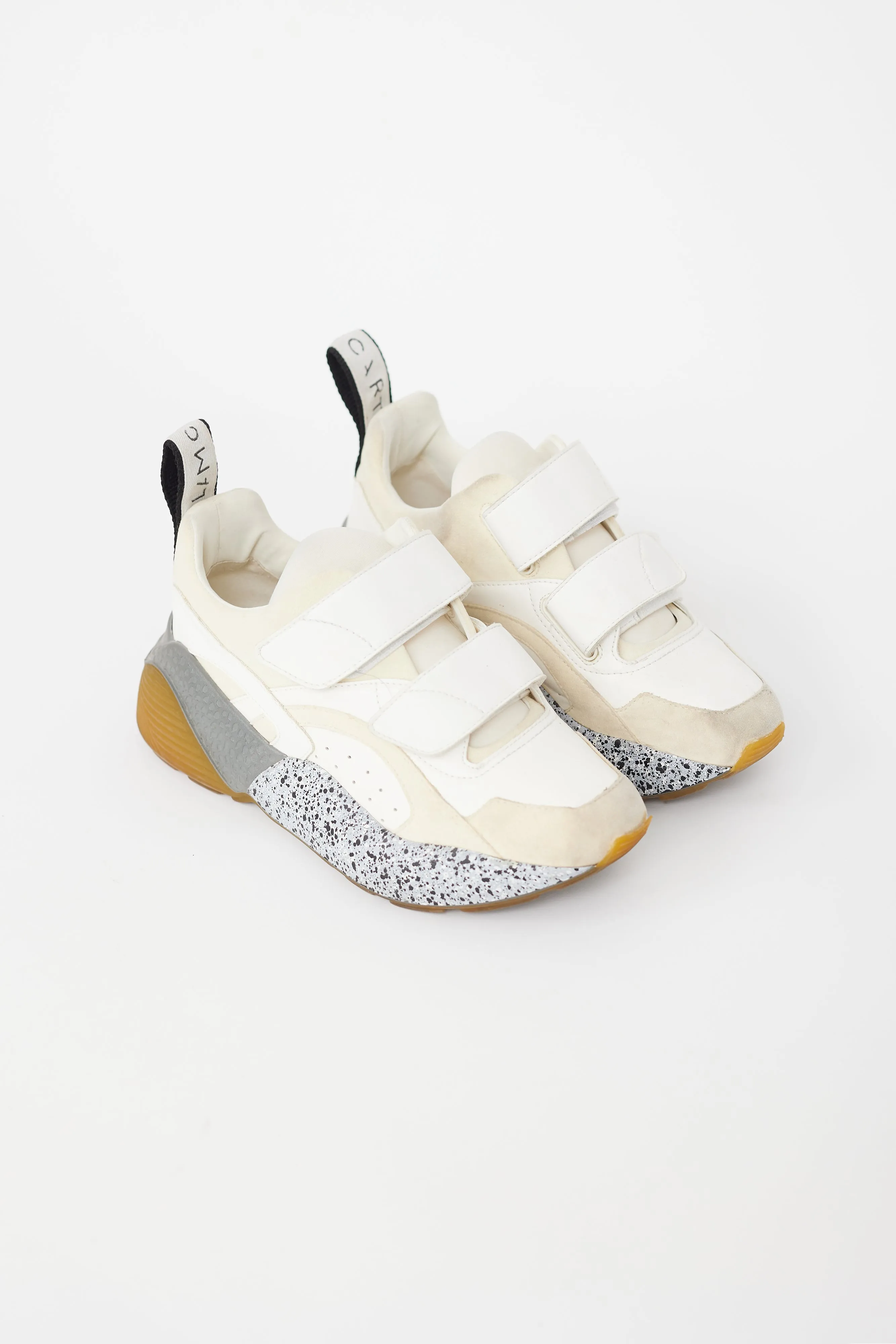 Cream & Multi Faux Suede Eclypse Sneaker