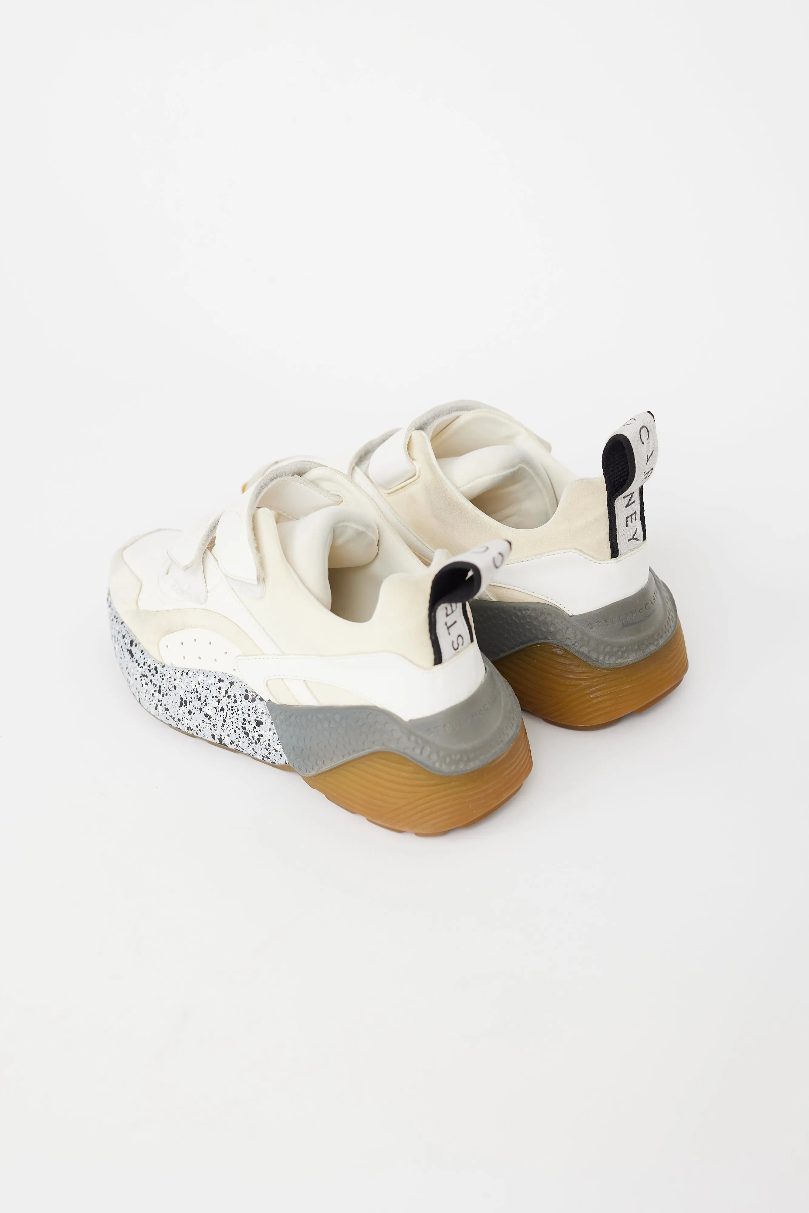 Cream & Multi Faux Suede Eclypse Sneaker