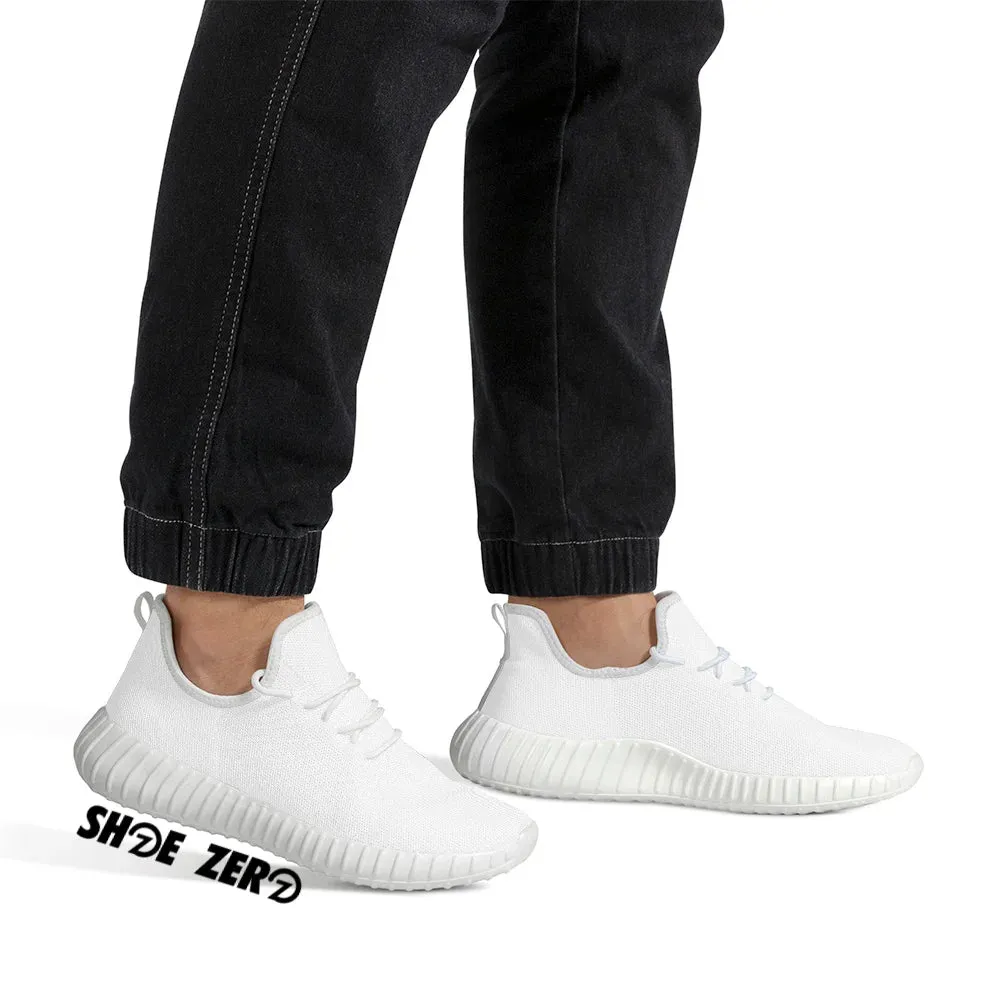 Customizable Mesh Knit Sneakers (White)