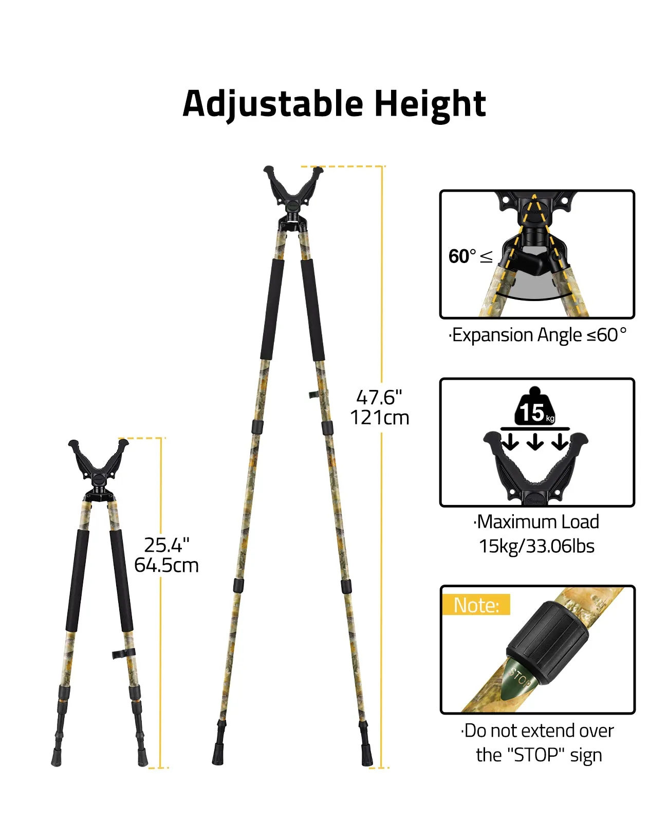 CVLIFE Shooting Rests Hunting Bipod