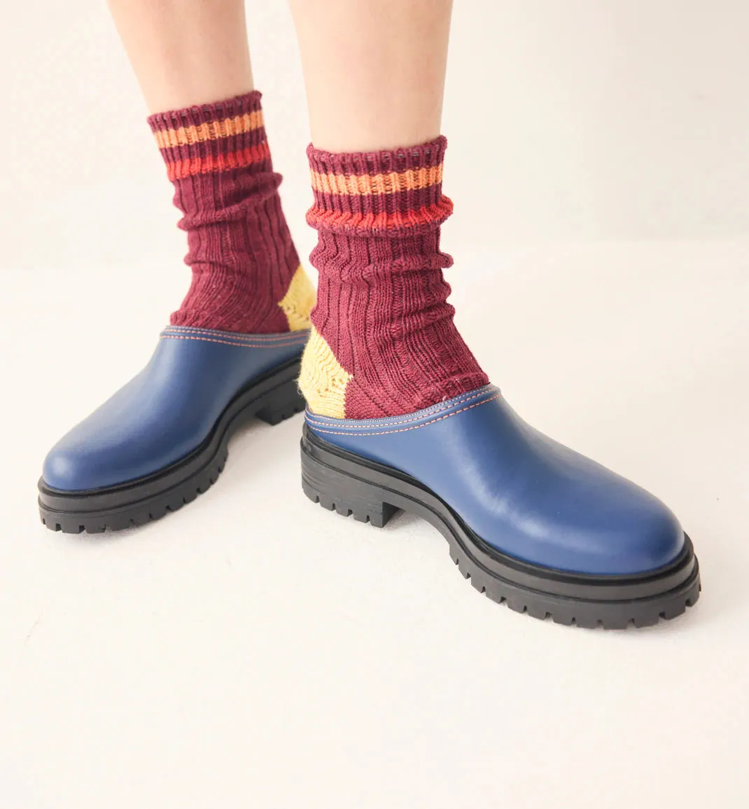 Delphine Leather Clog | Ink