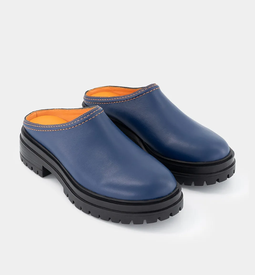 Delphine Leather Clog | Ink