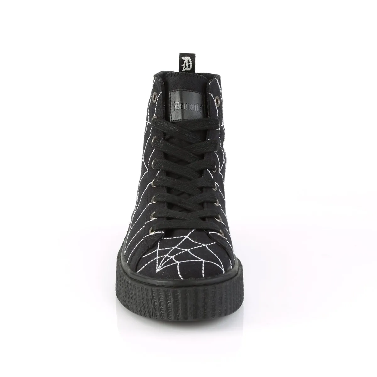 Demonia SNEEKER-250 | Black Canvas Sneakers