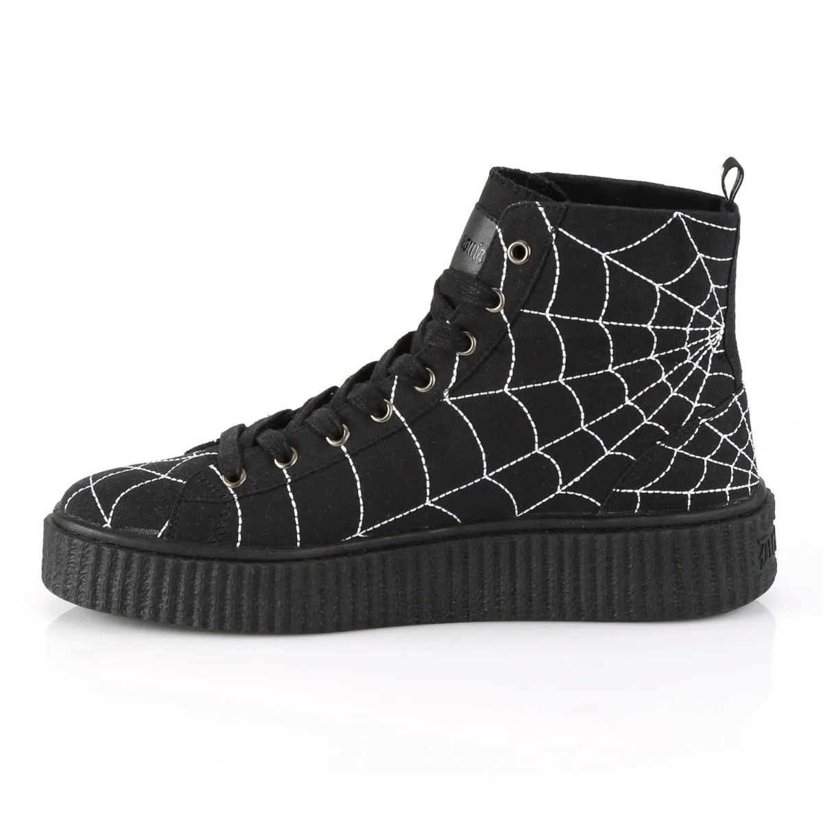 Demonia SNEEKER-250 | Black Canvas Sneakers