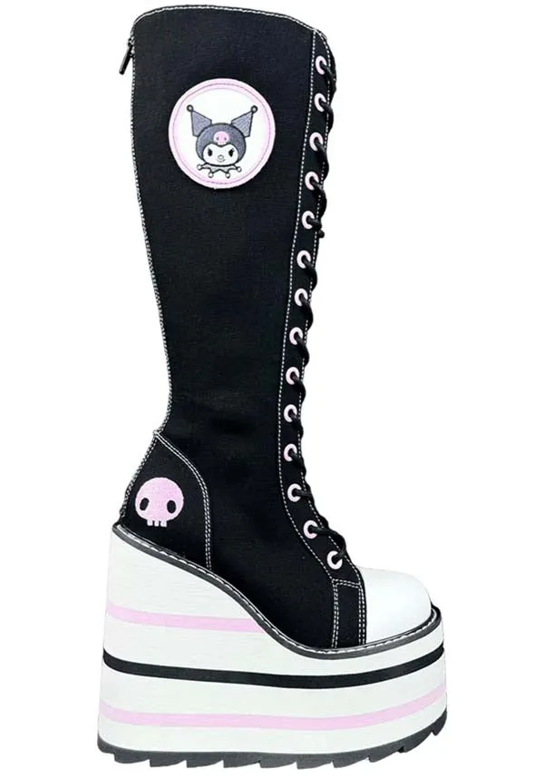 Detention Kuromi [Black/Pink] | PLATFORM BOOTS [PREORDER]