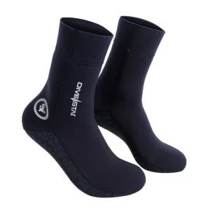 DIVESTAR Diving Neoprene Socks For Men Women Scuba Booties, Spec: 5mm Black(XL 43-44)