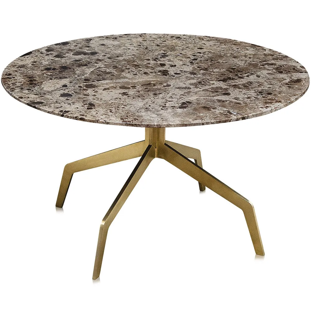 Elysium Marble Coffee Table – Brushed Gold