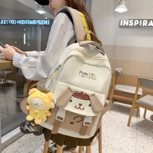 Exclusive for Cross-Border Cartoon Backpack Women's Large Capacity Burden Reduction Girl's Schoolbag Junior and Senior High School Student Fashion Travel Backpack