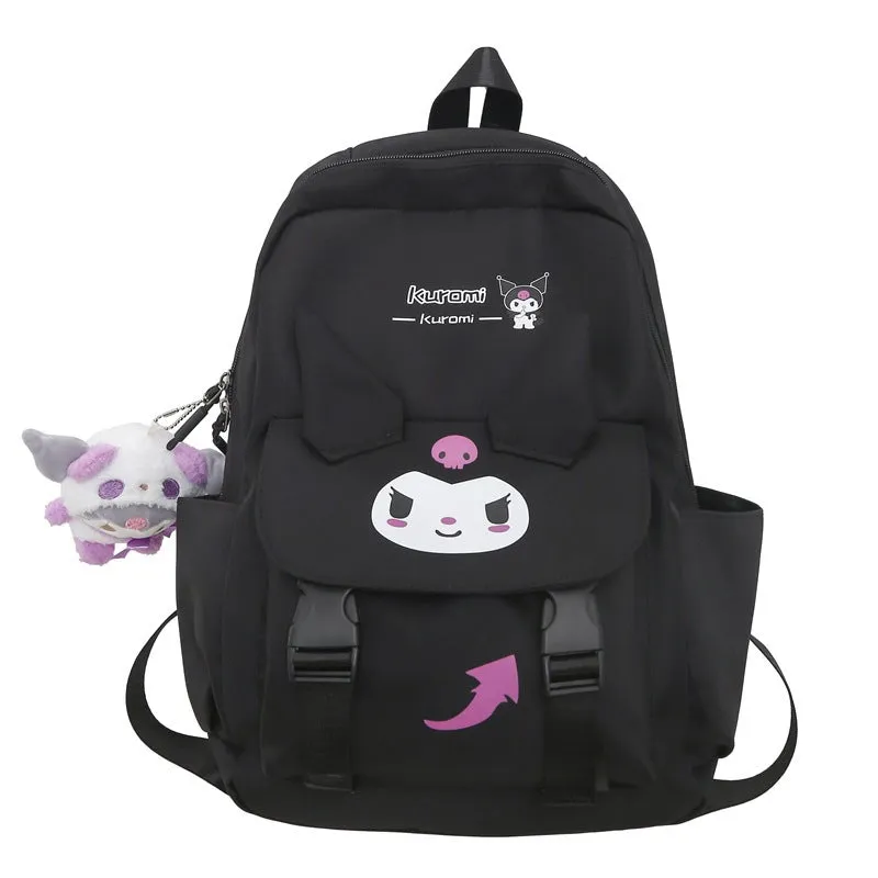 Exclusive for Cross-Border Cartoon Backpack Women's Large Capacity Burden Reduction Girl's Schoolbag Junior and Senior High School Student Fashion Travel Backpack