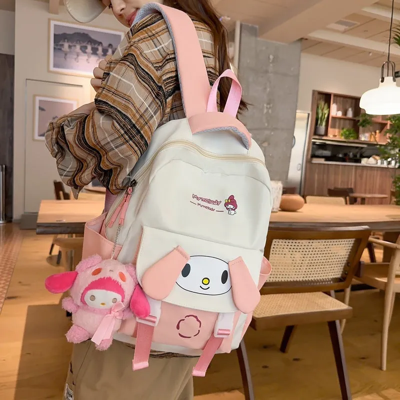 Exclusive for Cross-Border Cartoon Backpack Women's Large Capacity Burden Reduction Girl's Schoolbag Junior and Senior High School Student Fashion Travel Backpack