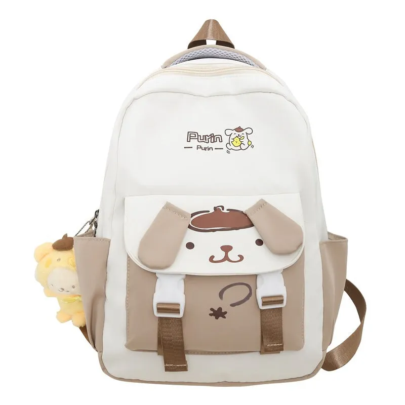 Exclusive for Cross-Border Cartoon Backpack Women's Large Capacity Burden Reduction Girl's Schoolbag Junior and Senior High School Student Fashion Travel Backpack