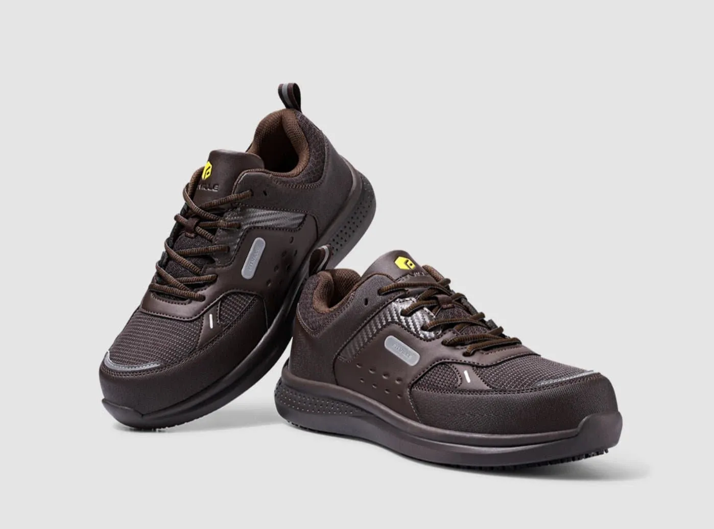 FitVille Men's Low-top SteelCore Work Shoes V1