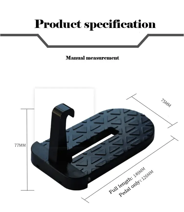 Foldable Car Roof Rack Step