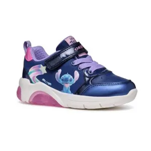 Geox Girls J Fadinlight B Trainer Navy/Fuchsia