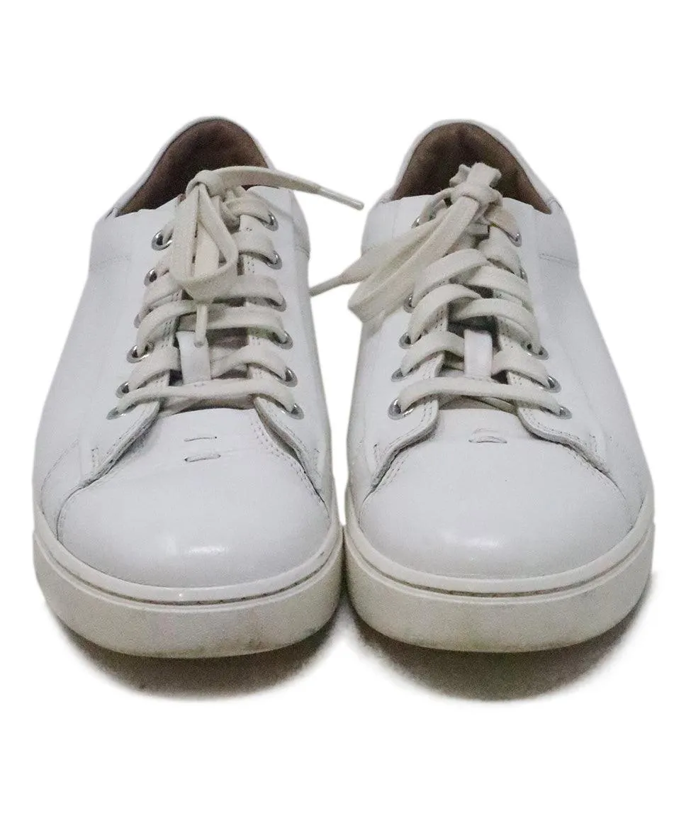 Gianvito Rossi White Leather Sneakers sz 8