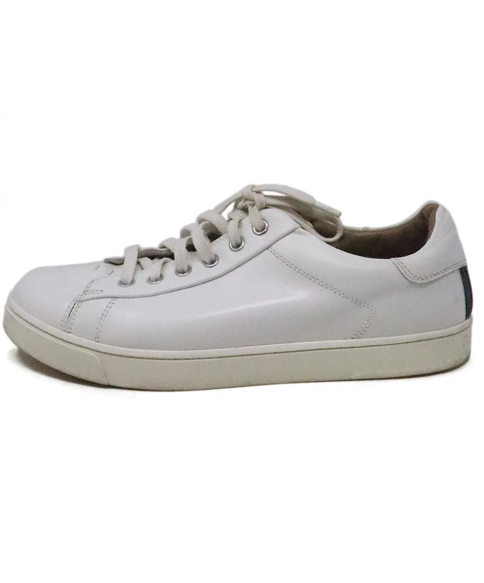 Gianvito Rossi White Leather Sneakers sz 8