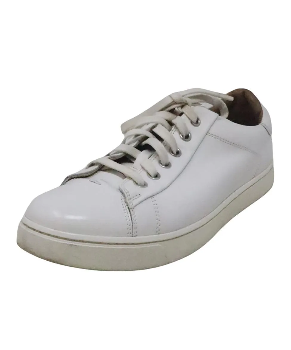 Gianvito Rossi White Leather Sneakers sz 8