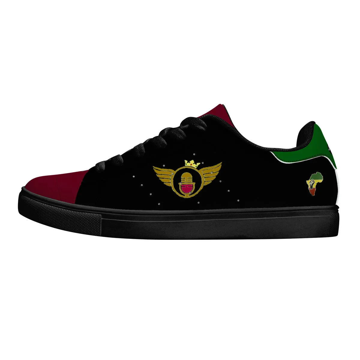 Gold Series - Black,Green and Red | Low Top Customized | Shoe Zero