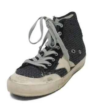 Golden Goose Black Sequin Sneakers sz 10