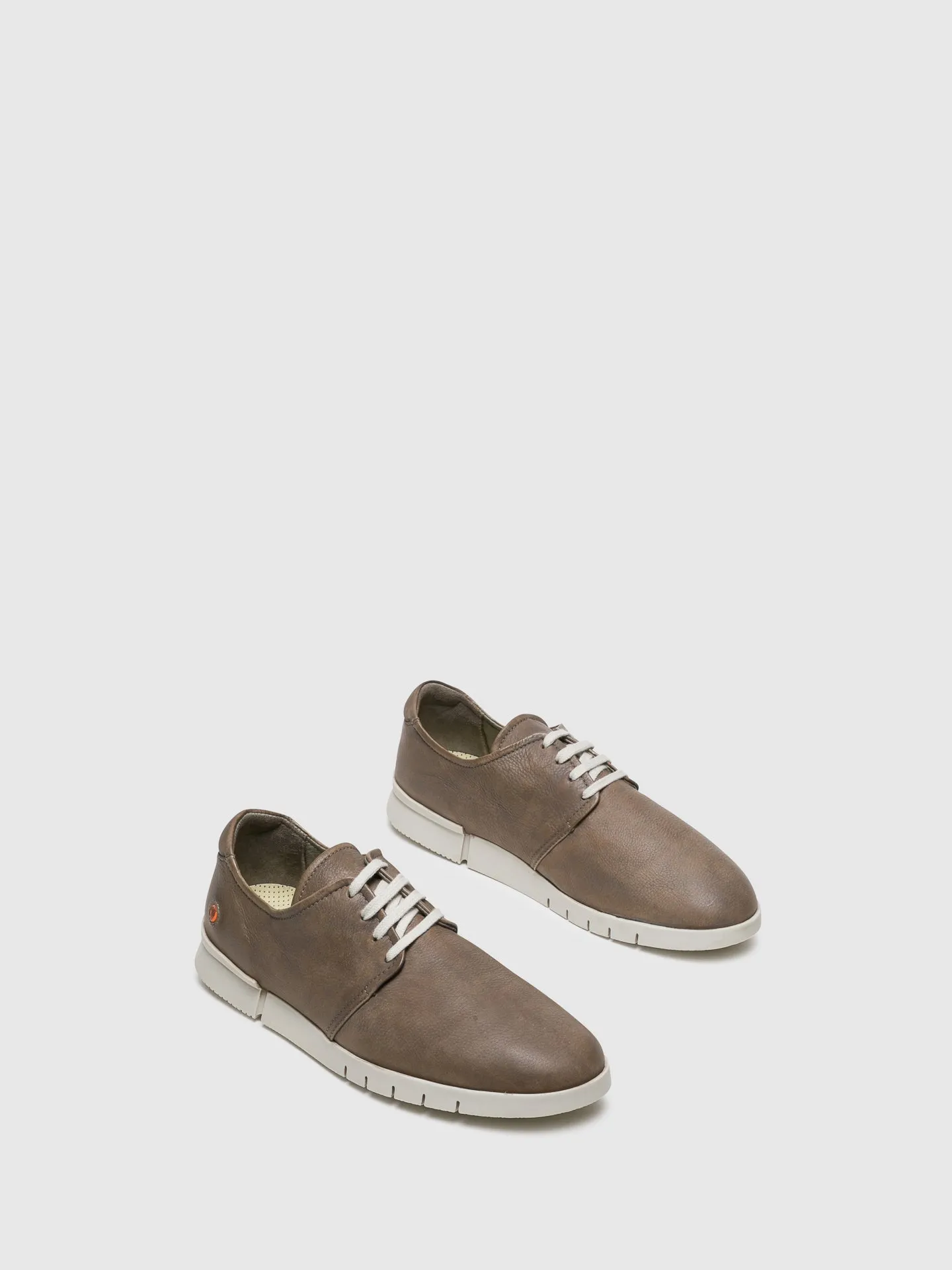 Gray Lace-up Trainers