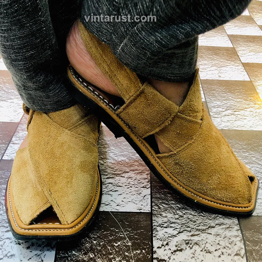 Handmade Suede Leather Norozi Men's Chappal