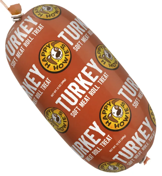 Happy Howie's Turkey Meat Roll Soft Dog Treat