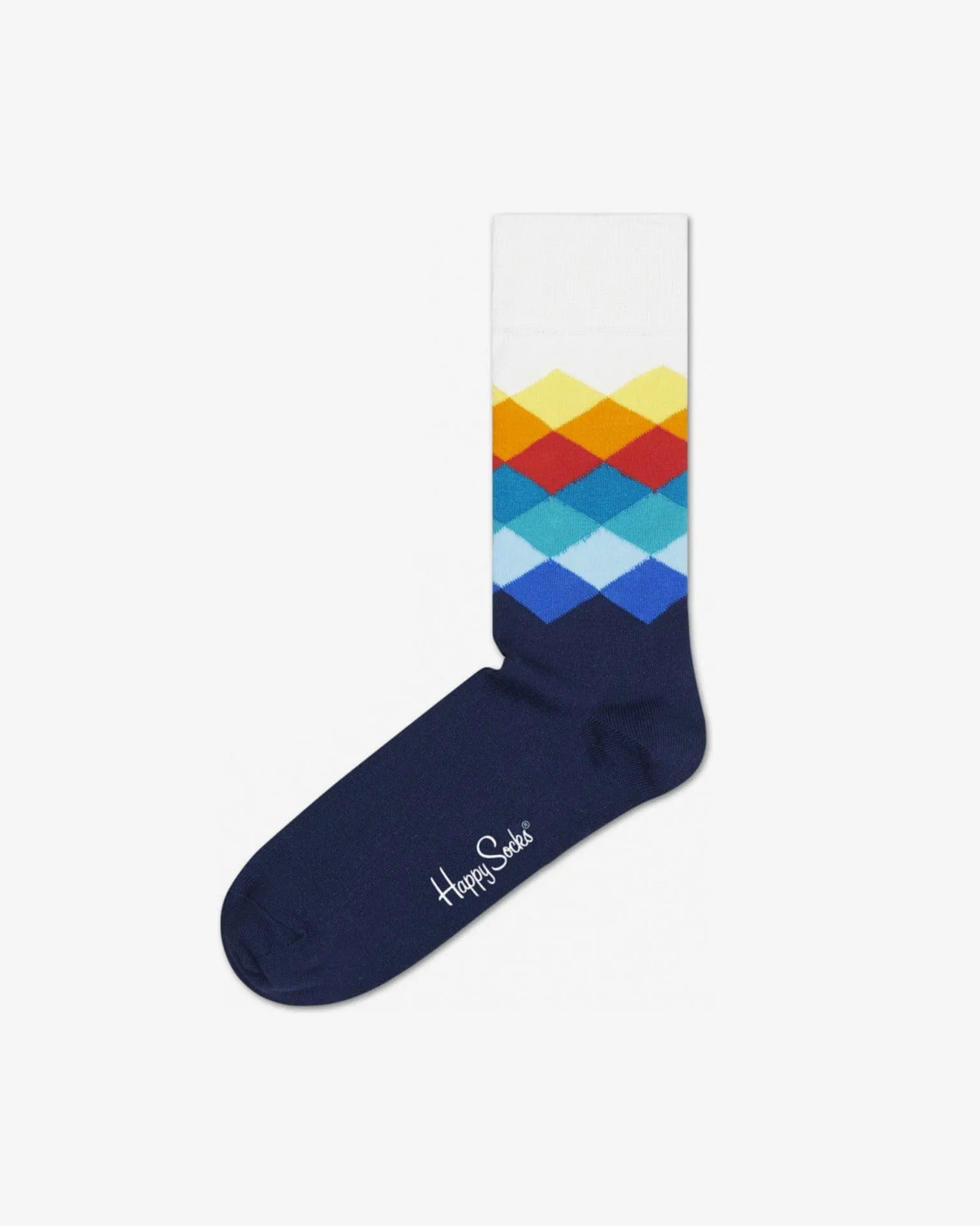 Happy Socks Faded Diamond Crew Socks