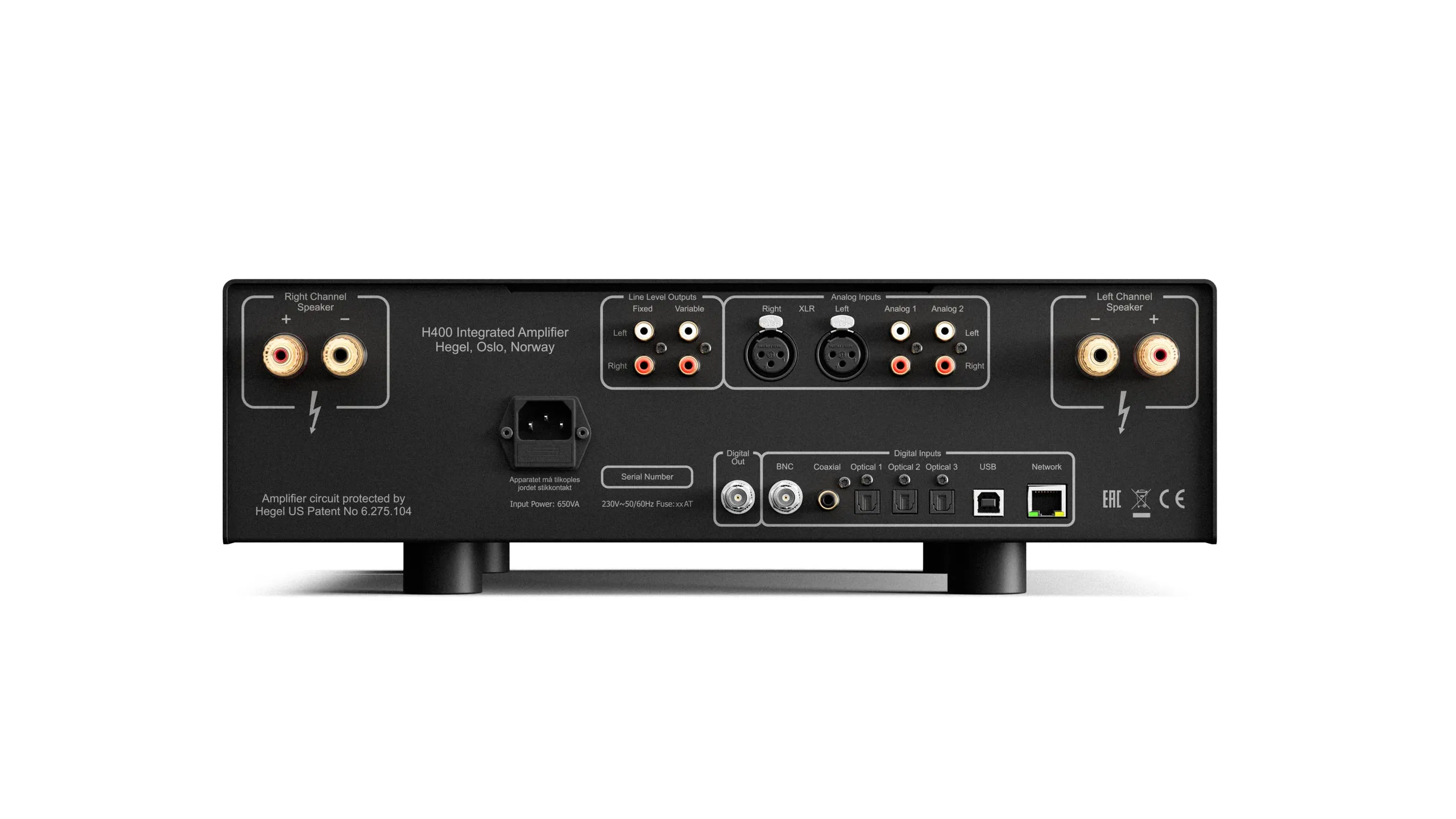 Hegel H400 Integrated Amplifier & Music Streamer