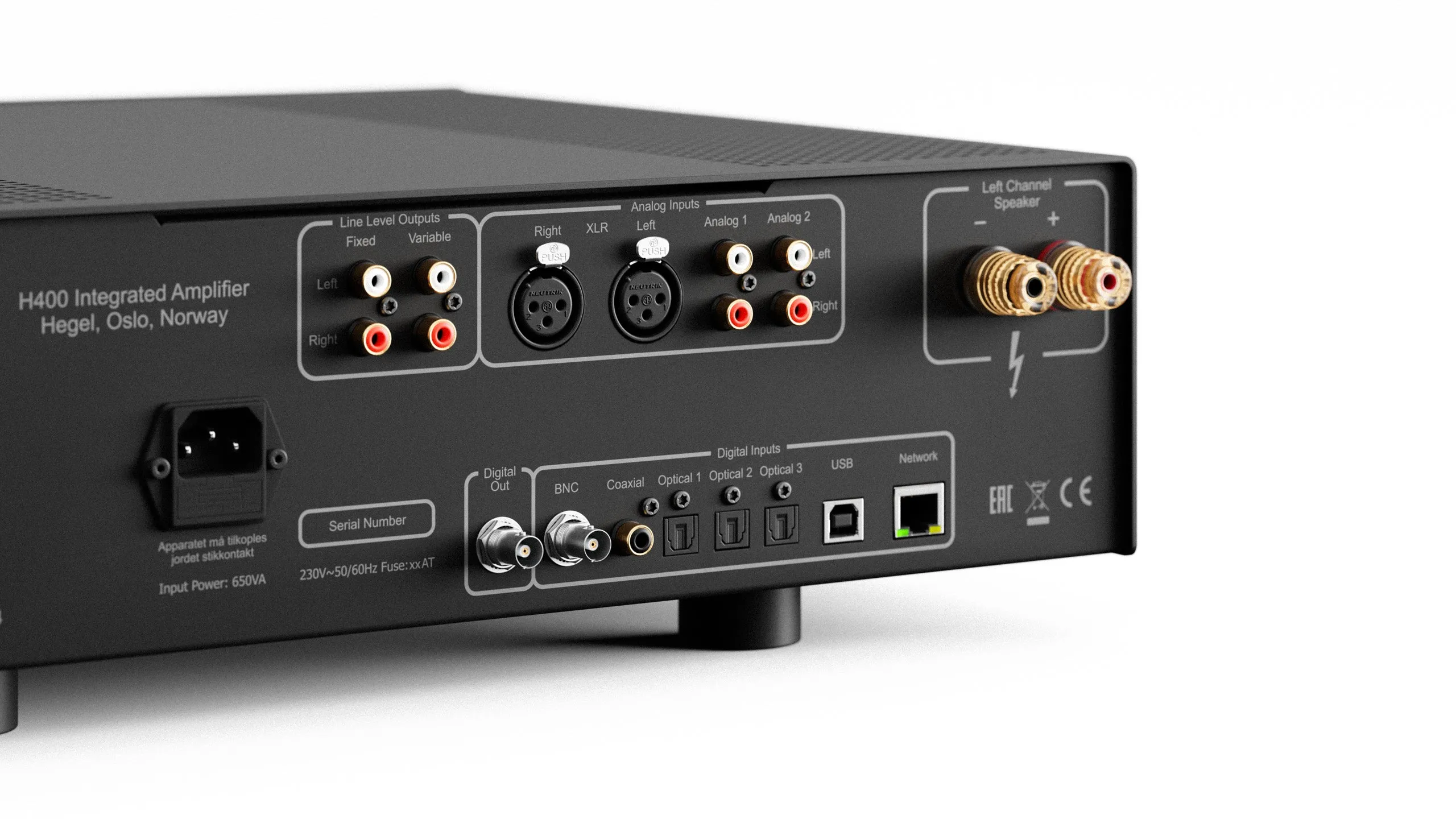 Hegel H400 Integrated Amplifier & Music Streamer