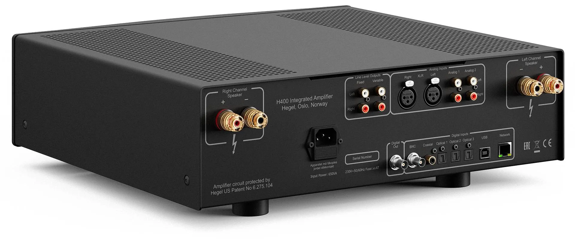 Hegel H400 integrated amplifier-DAC