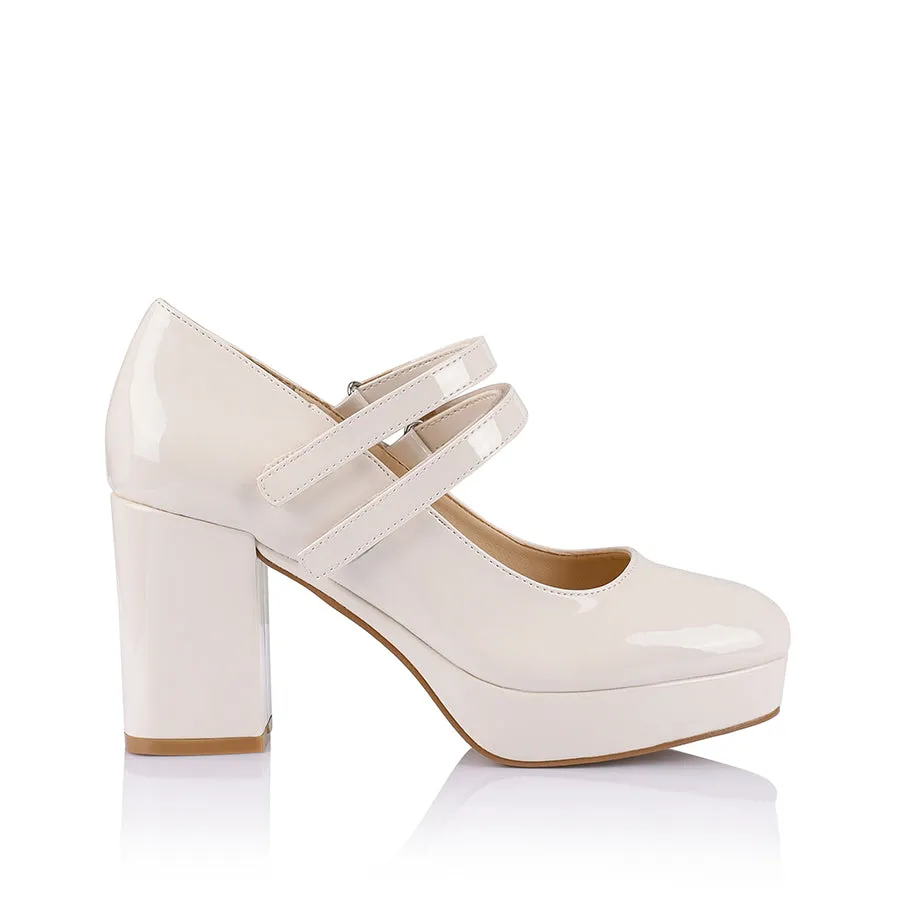 Hella Mary-Jane Platforms - Bone Patent