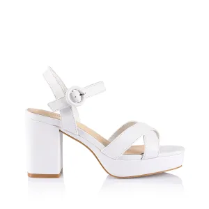 Heppell Platform Heels - Chalk