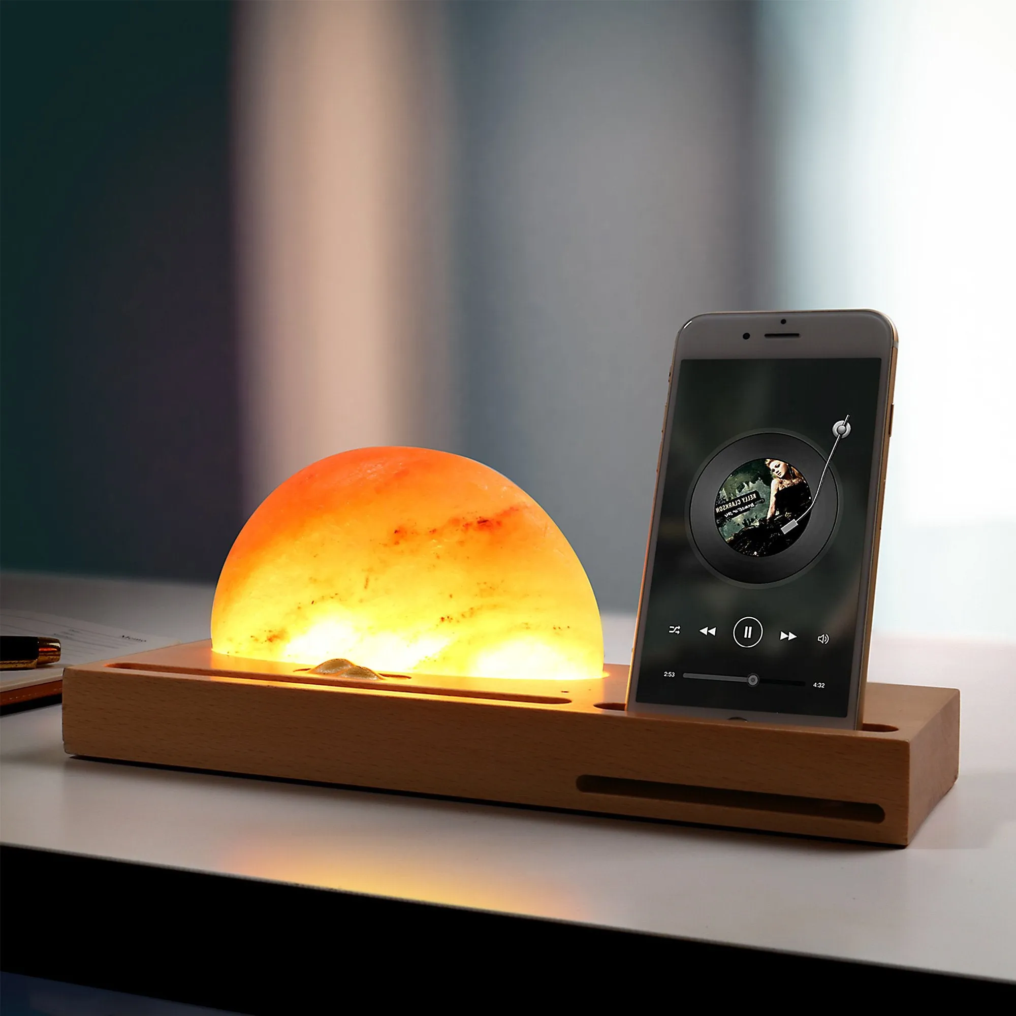 Himalayan Salt lamp Wireless Charger