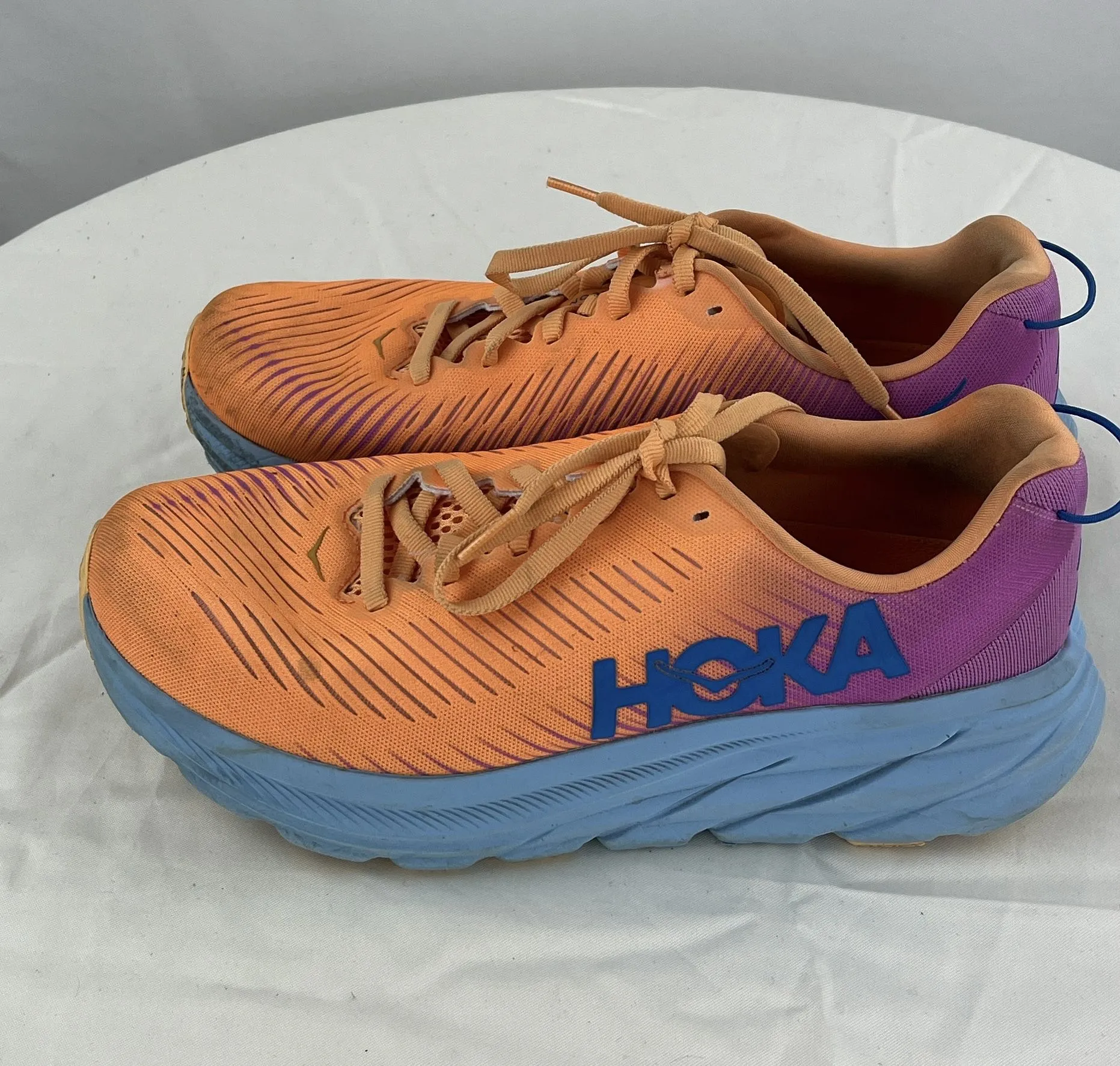 Hoka Women's One One Rincon3 Orange Cyclamen Running Shoes Size 8.5