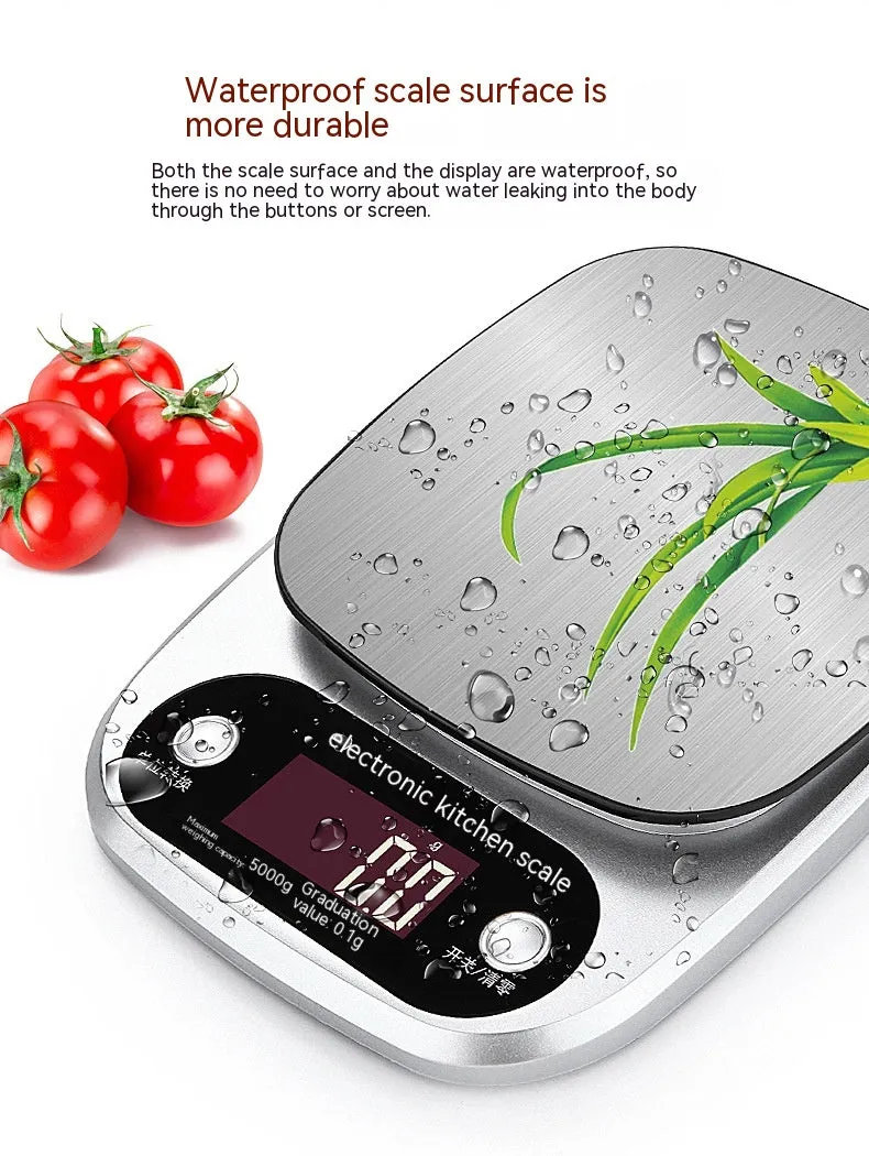 Household Food Kitchen Electronic Scale Stainless Steel