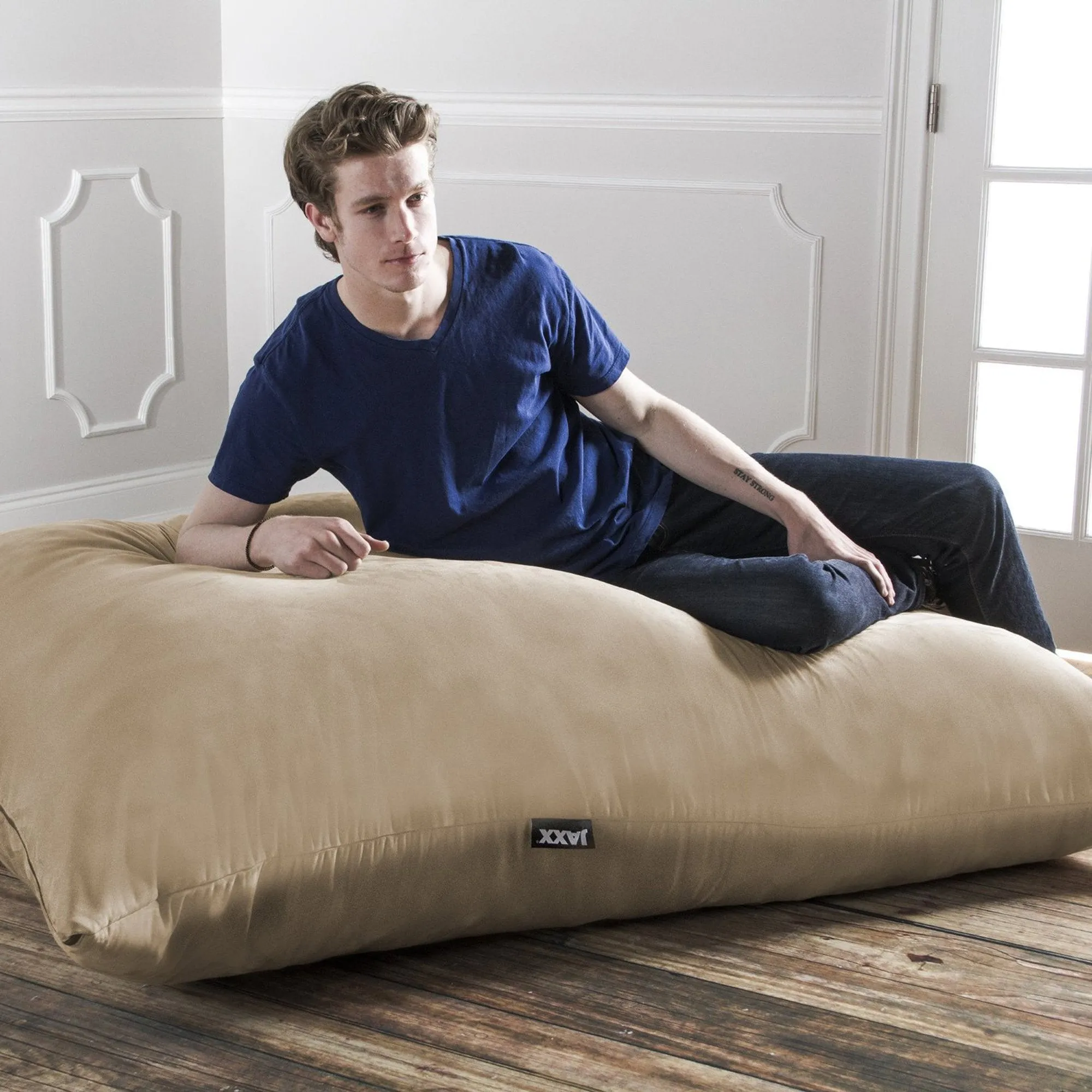 Jaxx 5.5' Pillow Saxx Microsuede Bean Bag Pillow