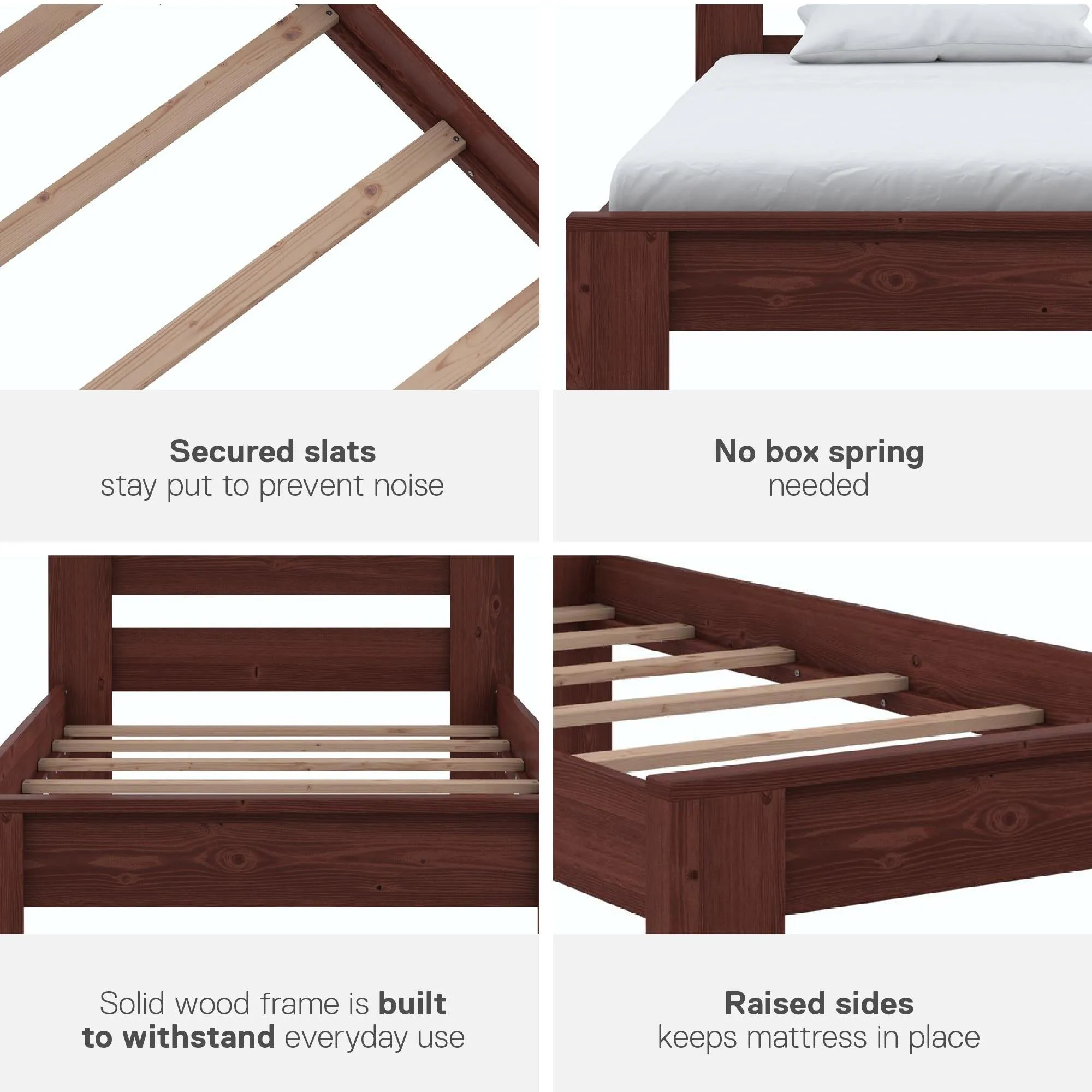 Jaymee Kids' Wood Platform Bed Frame