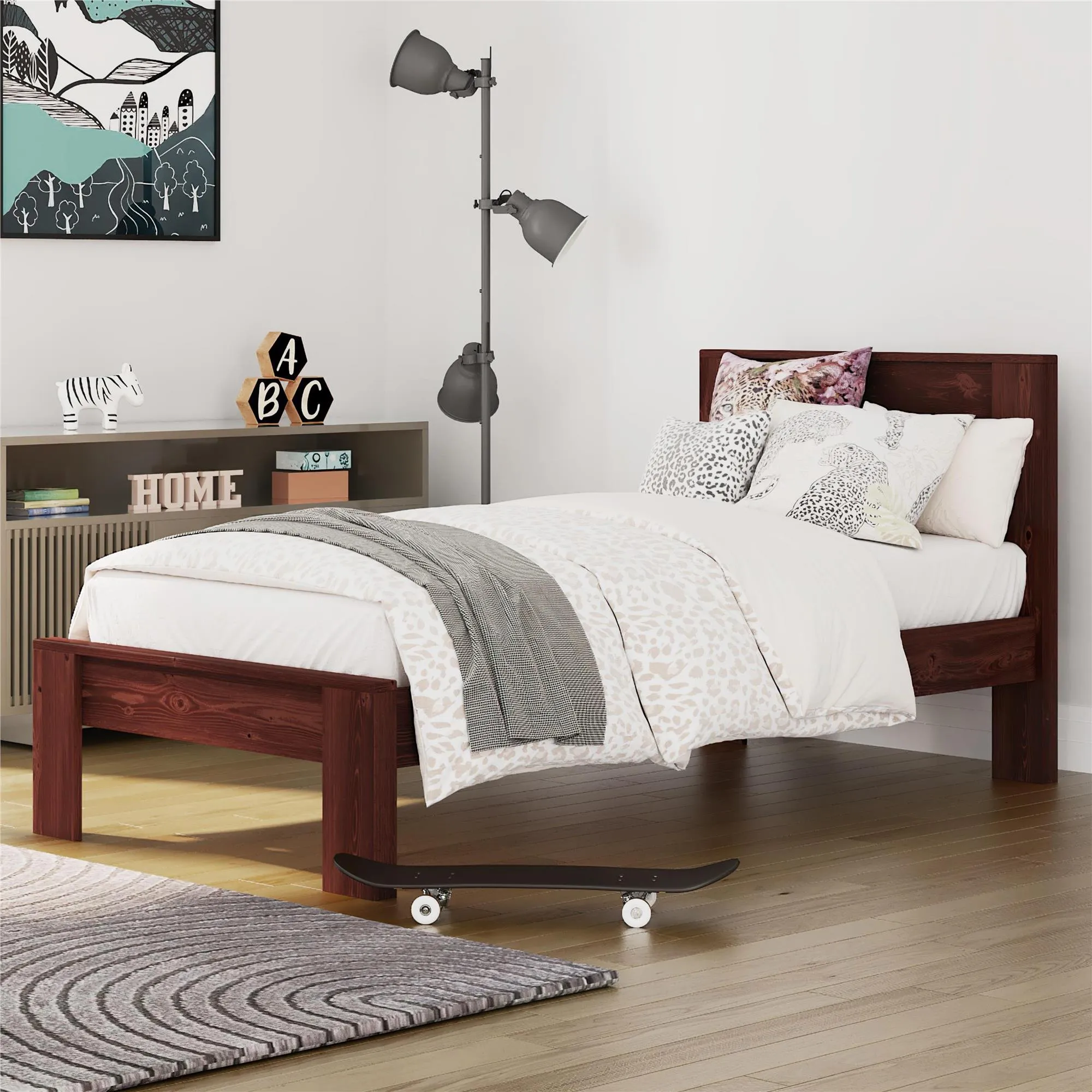 Jaymee Kids' Wood Platform Bed Frame