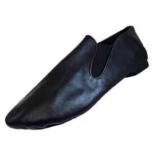 Jazz Shoes Slip On Leather Eye Style Black