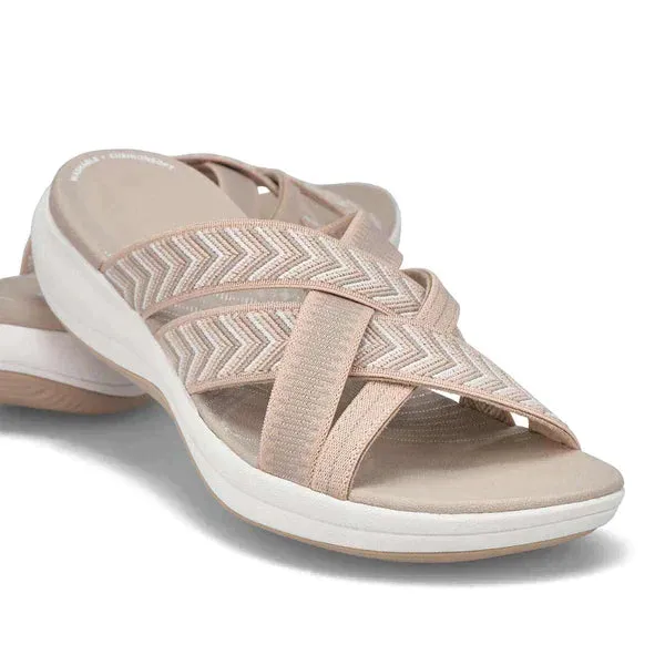 Jean - Cross-Strap Slip-On Sandals