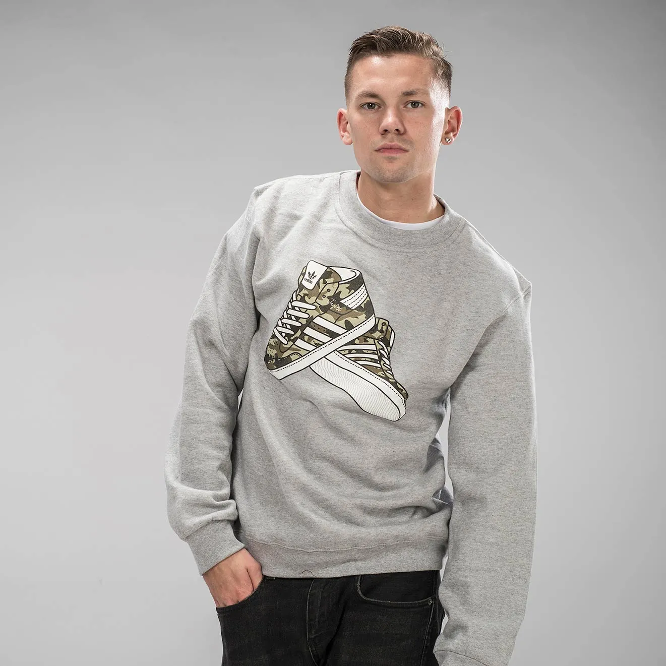 Jnglst Trainers Grey Sweatshirt