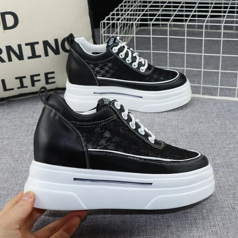 Joskaa 2024 New Black High Platform Sneakers